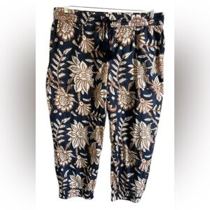 Figue Noa Pants Womens XL Floral Batik Boho Cotton Drawstring Resort Lounge